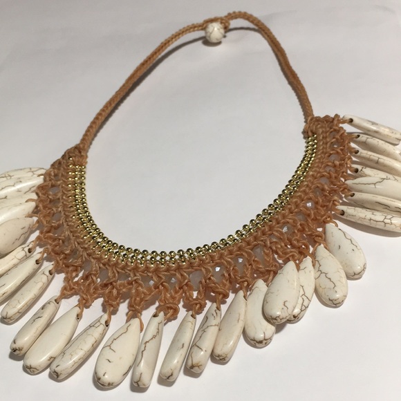 NWOT EASTERN SERENITY CROCHET BEADED NECKLACE - Picture 5 of 9